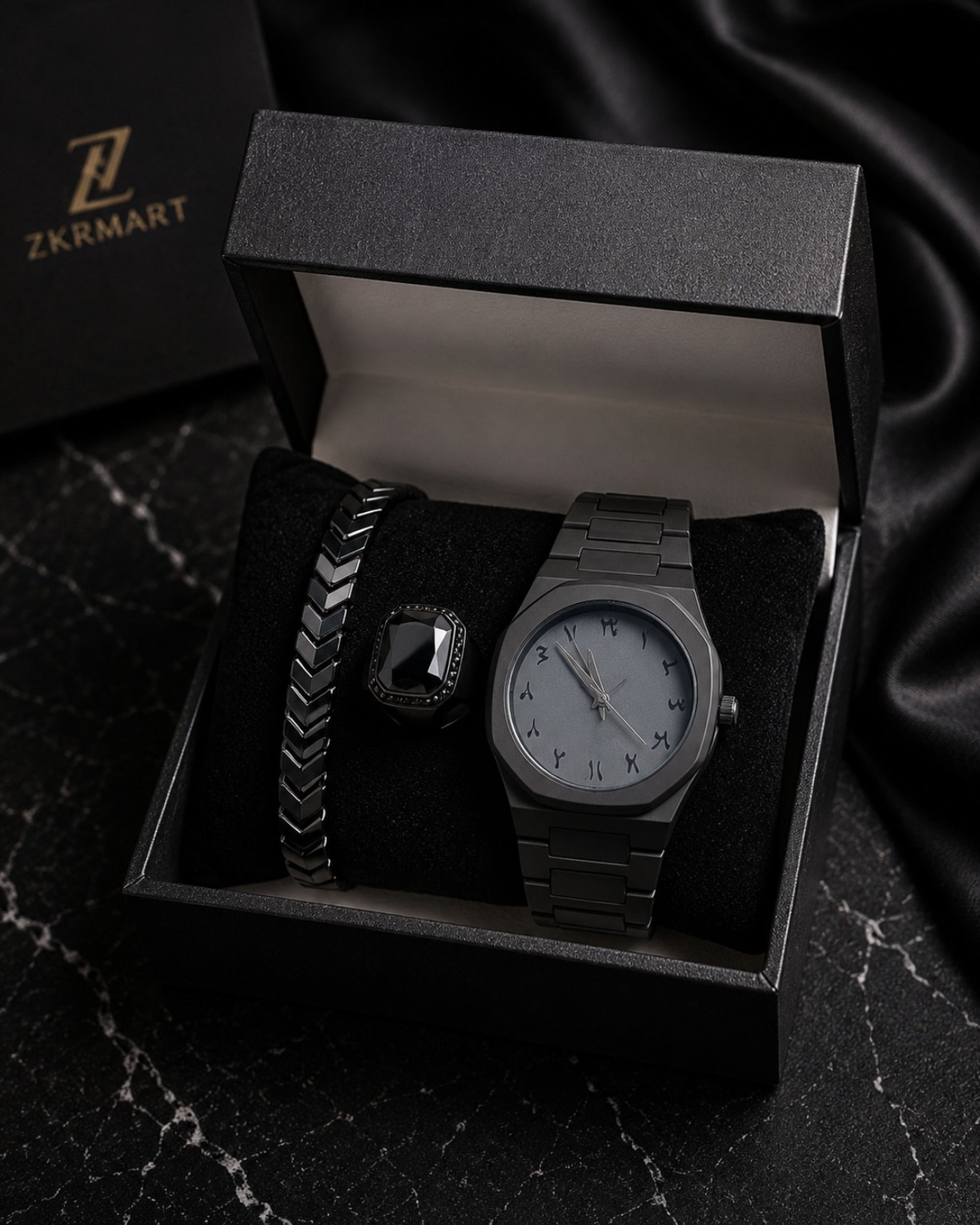Arbic Men's Watch Gift Set | ہر انداز میں شاہانہ شخصیت