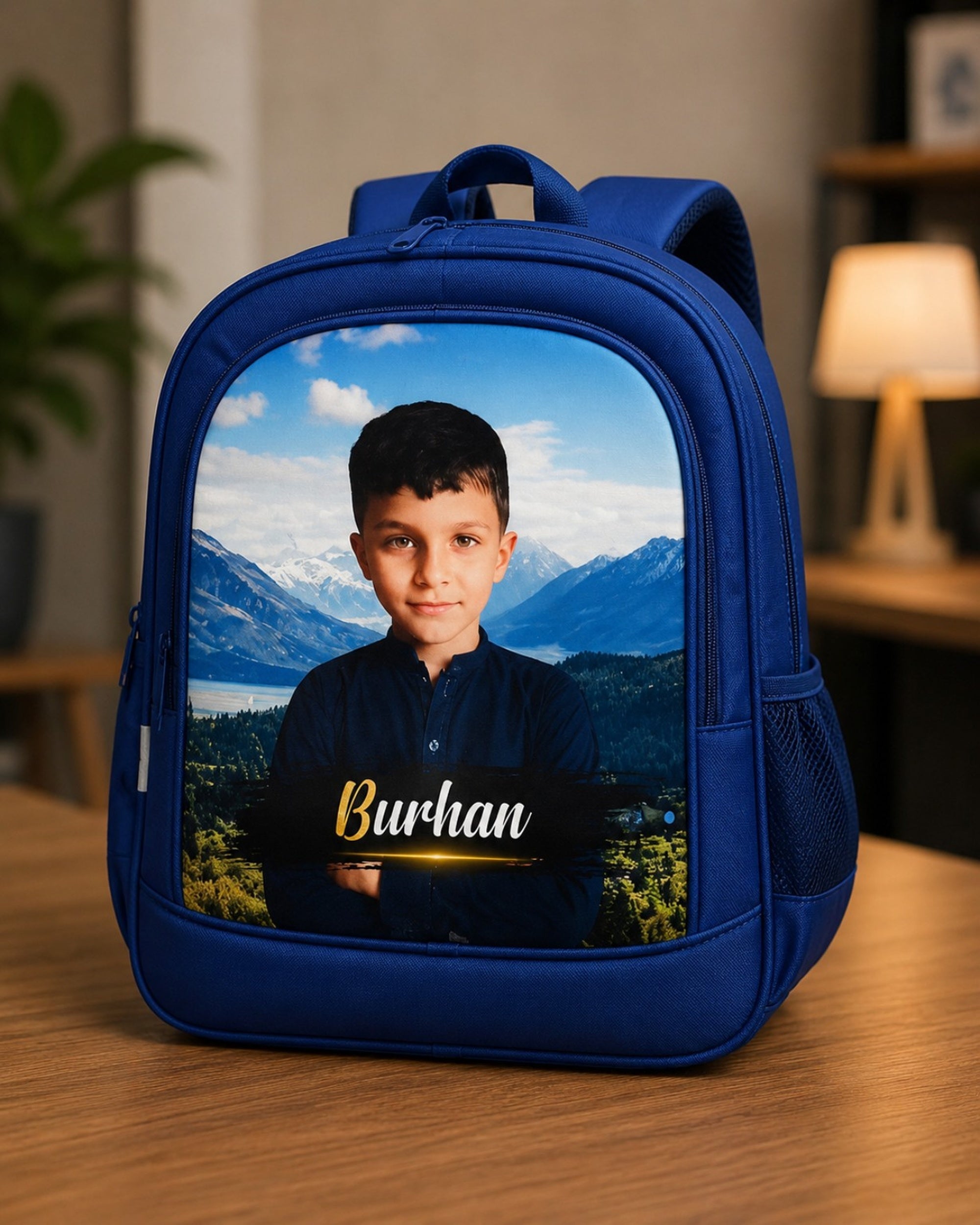Custom Photo School Bag for Kids | اپنی پسند کی تصویر اور نام کے ساتھ اسکول بیگ