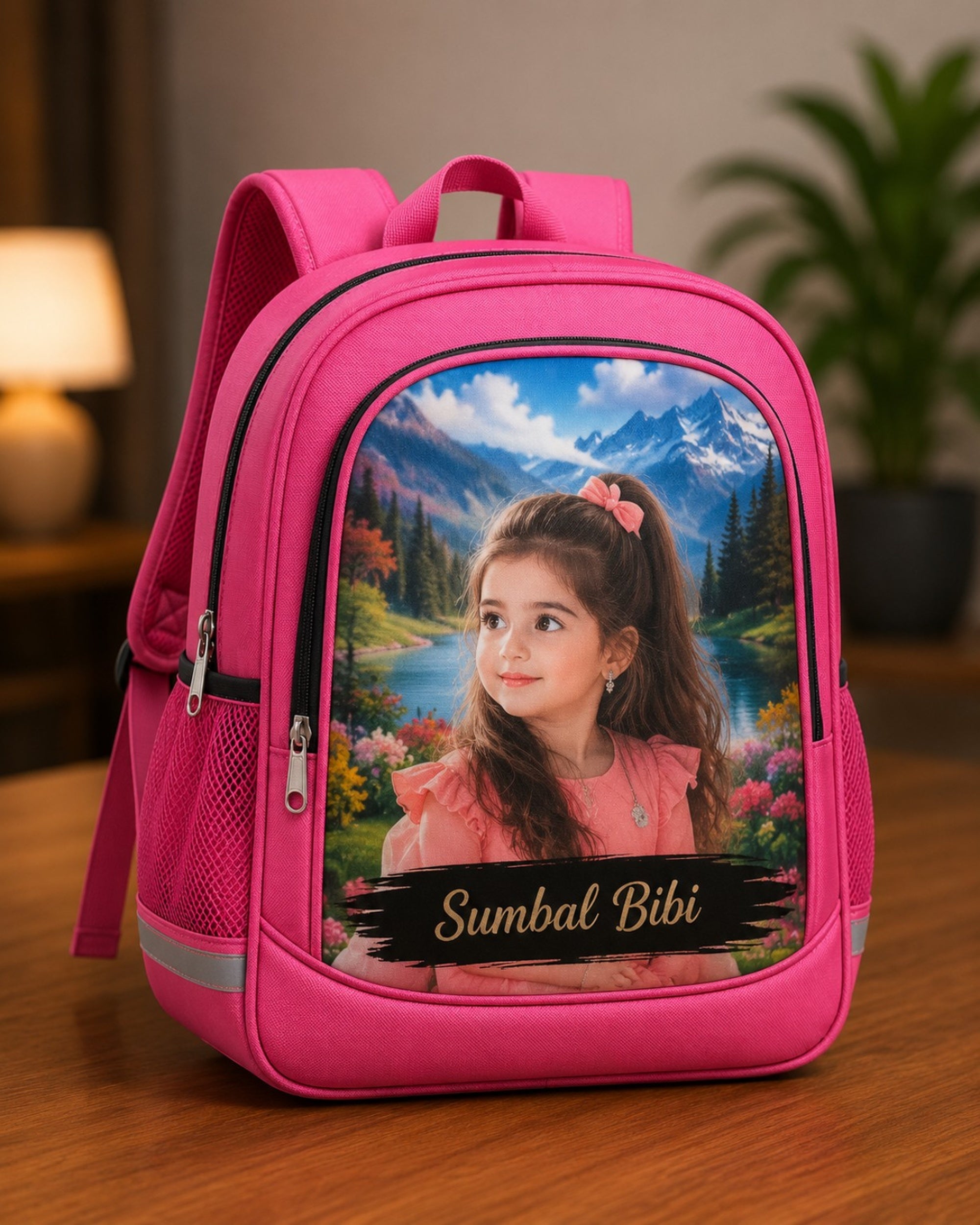 Custom Photo School Bag for Kids | اپنی پسند کی تصویر اور نام کے ساتھ اسکول بیگ