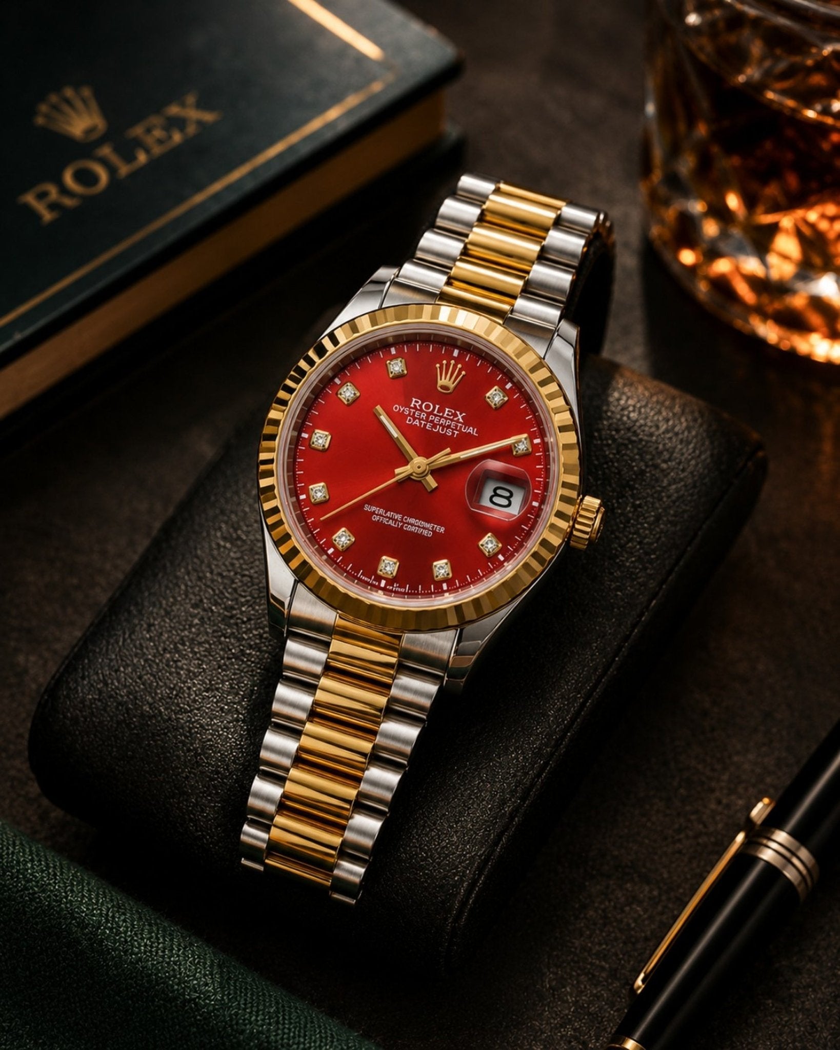 Luxury Red Dial Automatic Men's Watch | ہر نظر آپ پر ٹھہر جائے - zkrmart