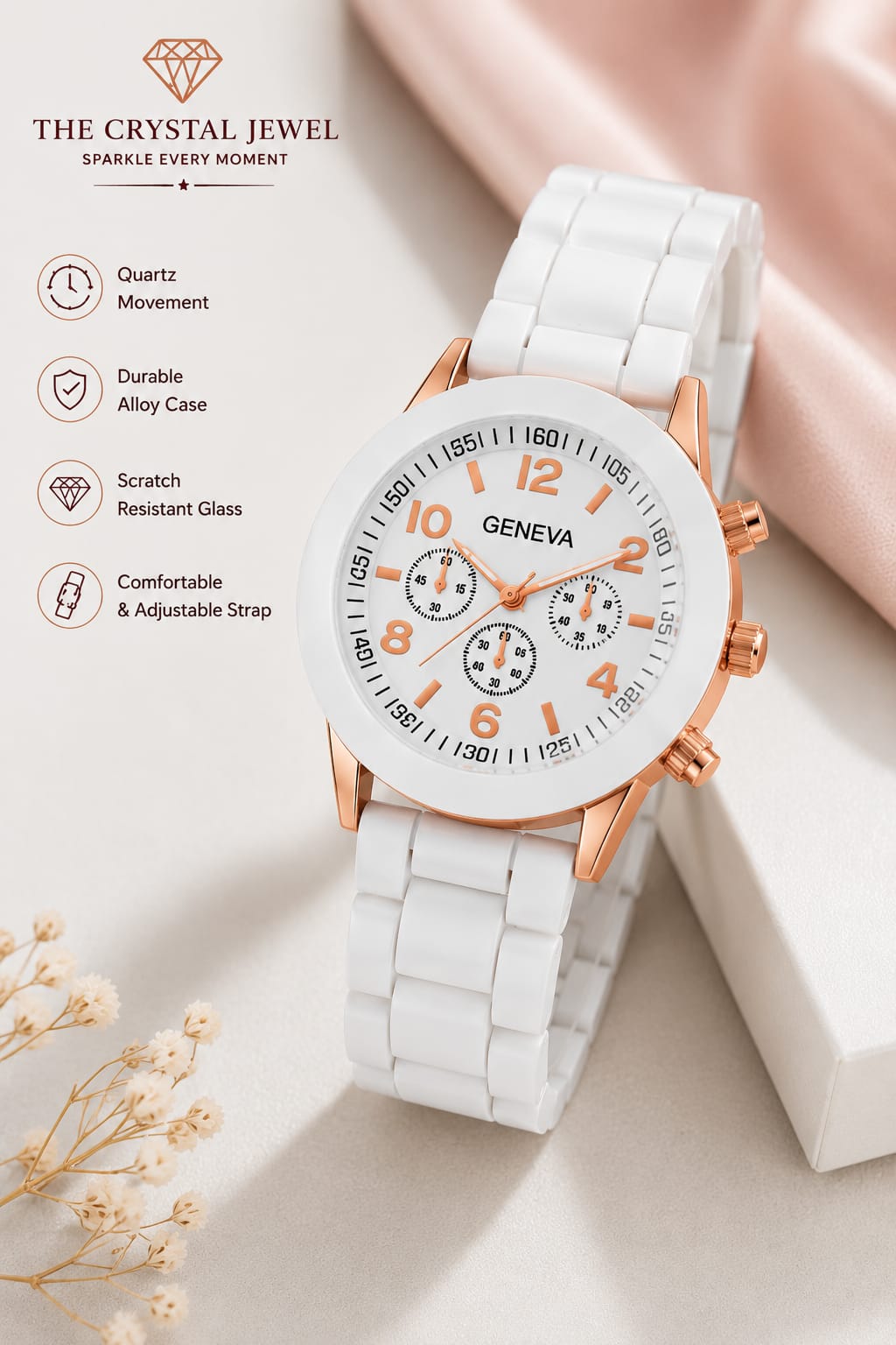Luxury Women's Quartz Watch for Girls  Elegant Premium Fashion Wrist Watch in Pakistan ZKRMART